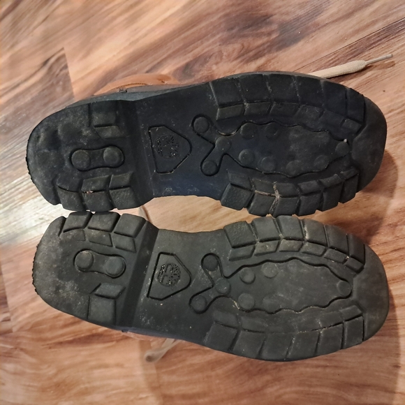 Timberland Euro Hiker Shell Toe Boot Boys Size 4 Tobacco Brown And Black - Picture 9 of 11